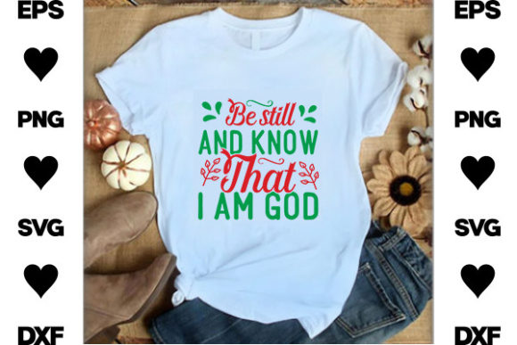 Christian Jesus SVG Design: Be Still and Know in Modern Faith-Based Art