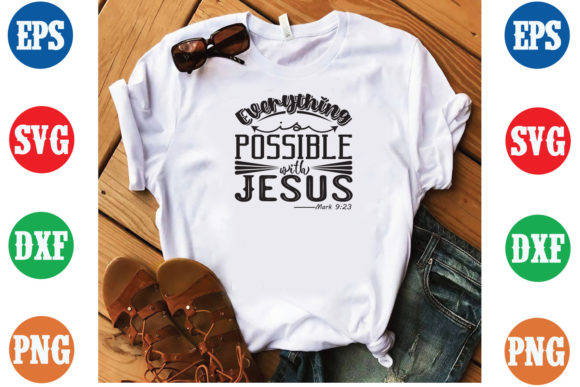Everything is Possible with Jesus SVG