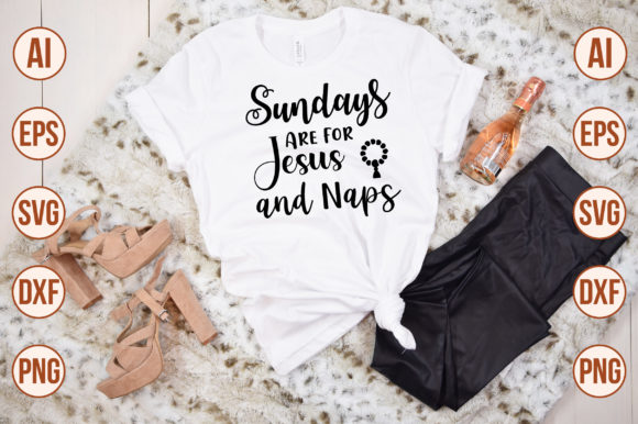 Sundays Are for Jesus and Naps-SVG: Finding Rest and Faith in Digital Design